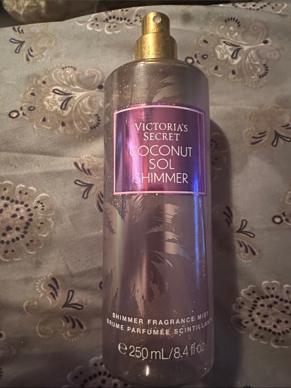 Victoria's Secret Coconut Sol Shimmer Mist - Pink & Gold Accents